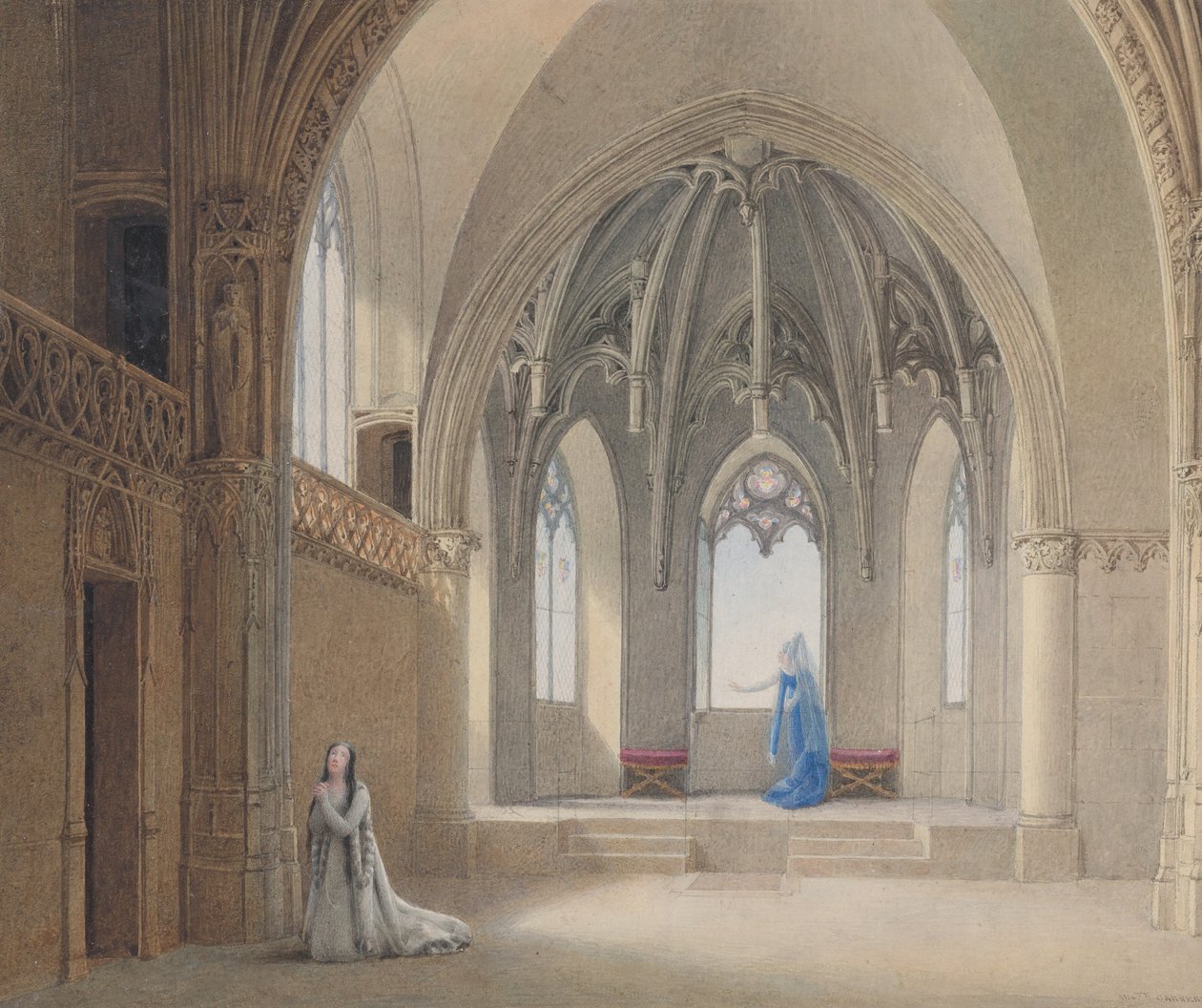 Anne, minha irmã Anne, você não vê nada vindo, 1817. de Auguste Garneray
