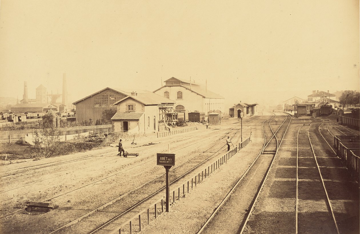 Estação de Givors, vista geral de Auguste Hippolyte Collard