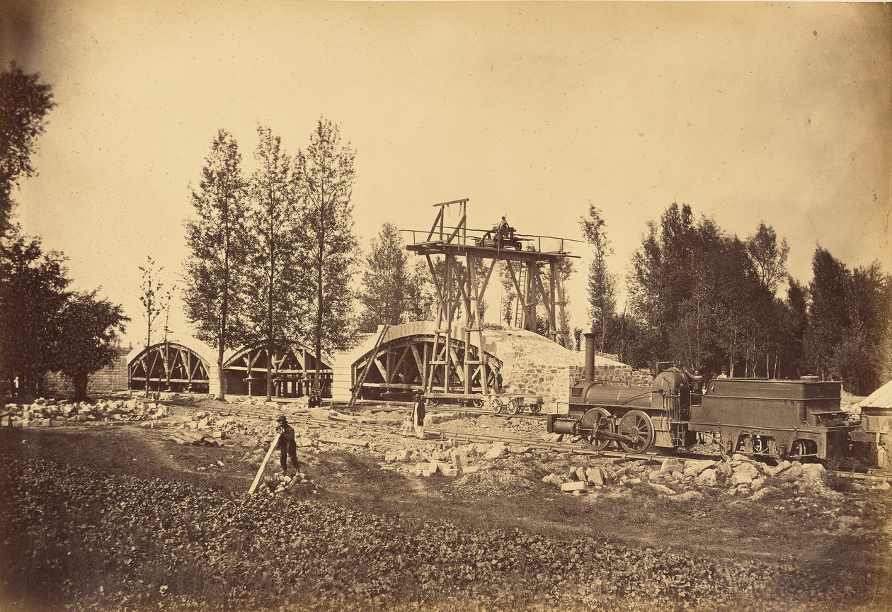Viaduto sobre o rio Bonson (Vale do Loire) de Auguste Hippolyte Collard