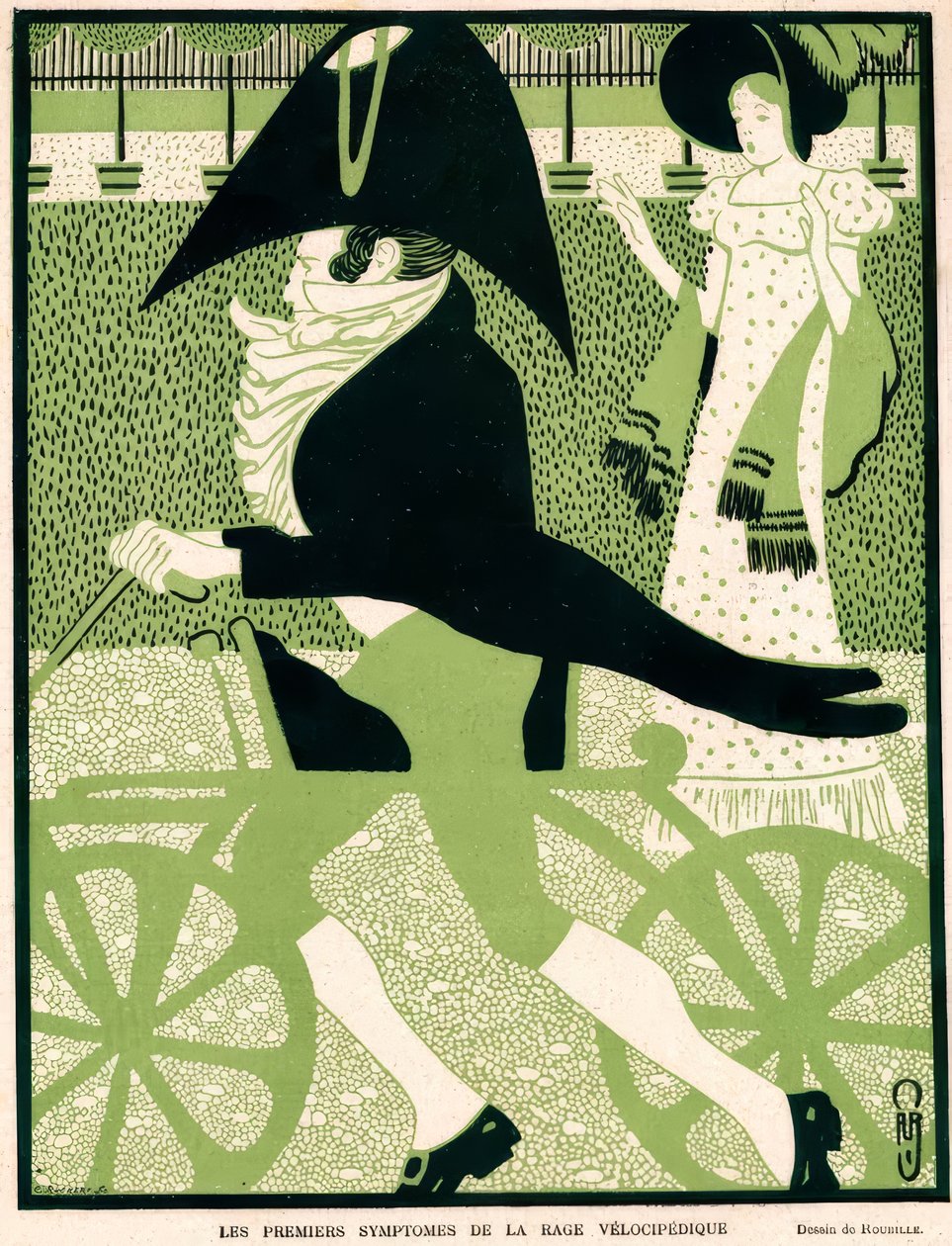 Os primeiros sintomas da raiva ciclística de Auguste Jean Baptiste Roubille