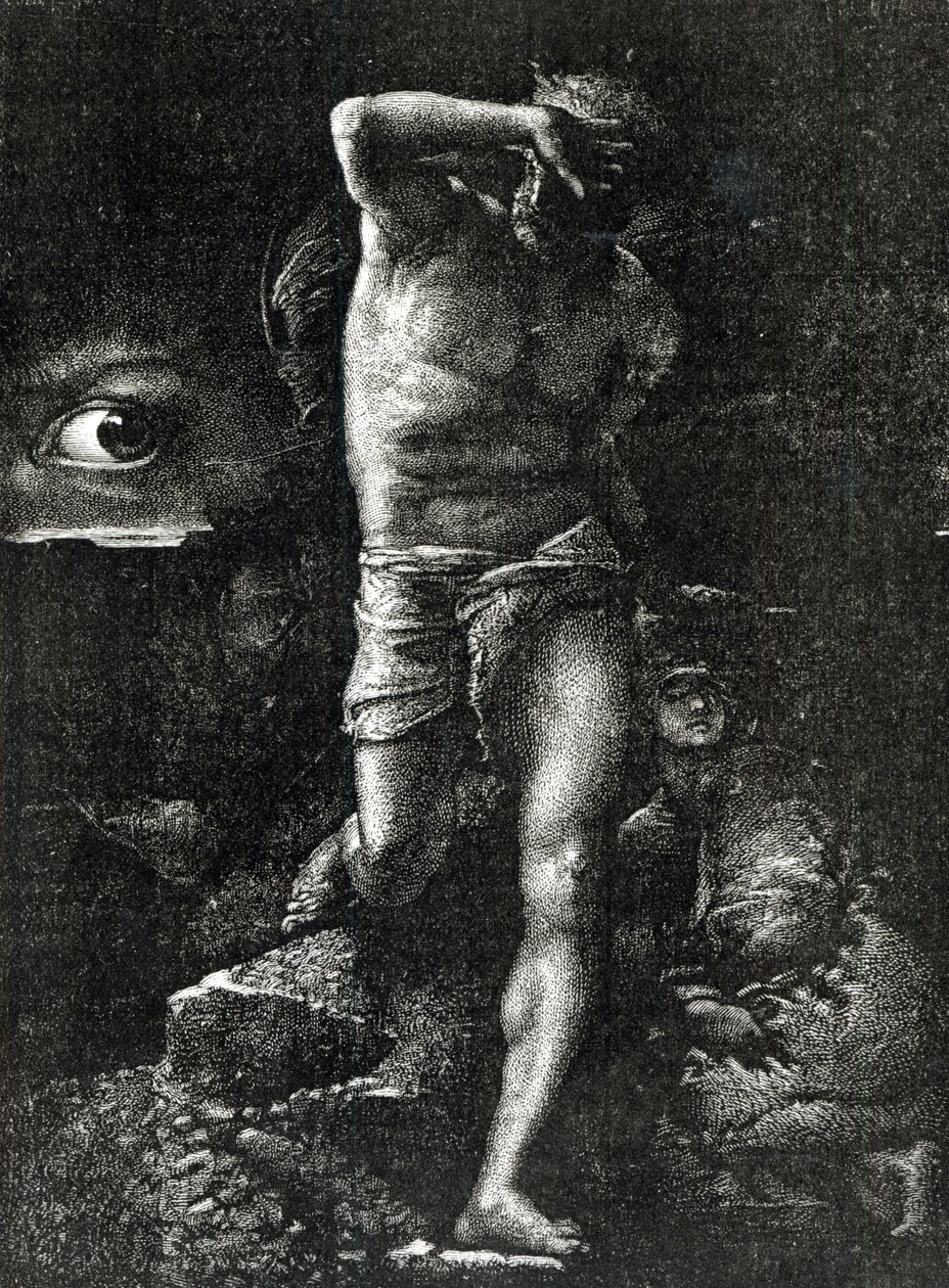A Consciência ou, O Olho Observando Caim, de &39;La Legende des Siècle&39; de Victor Hugo (1802-85) de Auguste Joliet