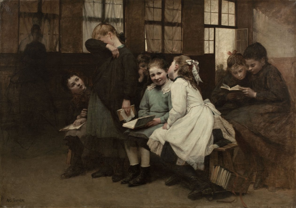 En retenue, ca. 1888 (óleo sobre tela) de Auguste Joseph Trupheme