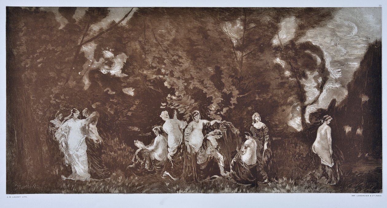 As Mulheres do Rei (desenho) de Auguste Lauzet