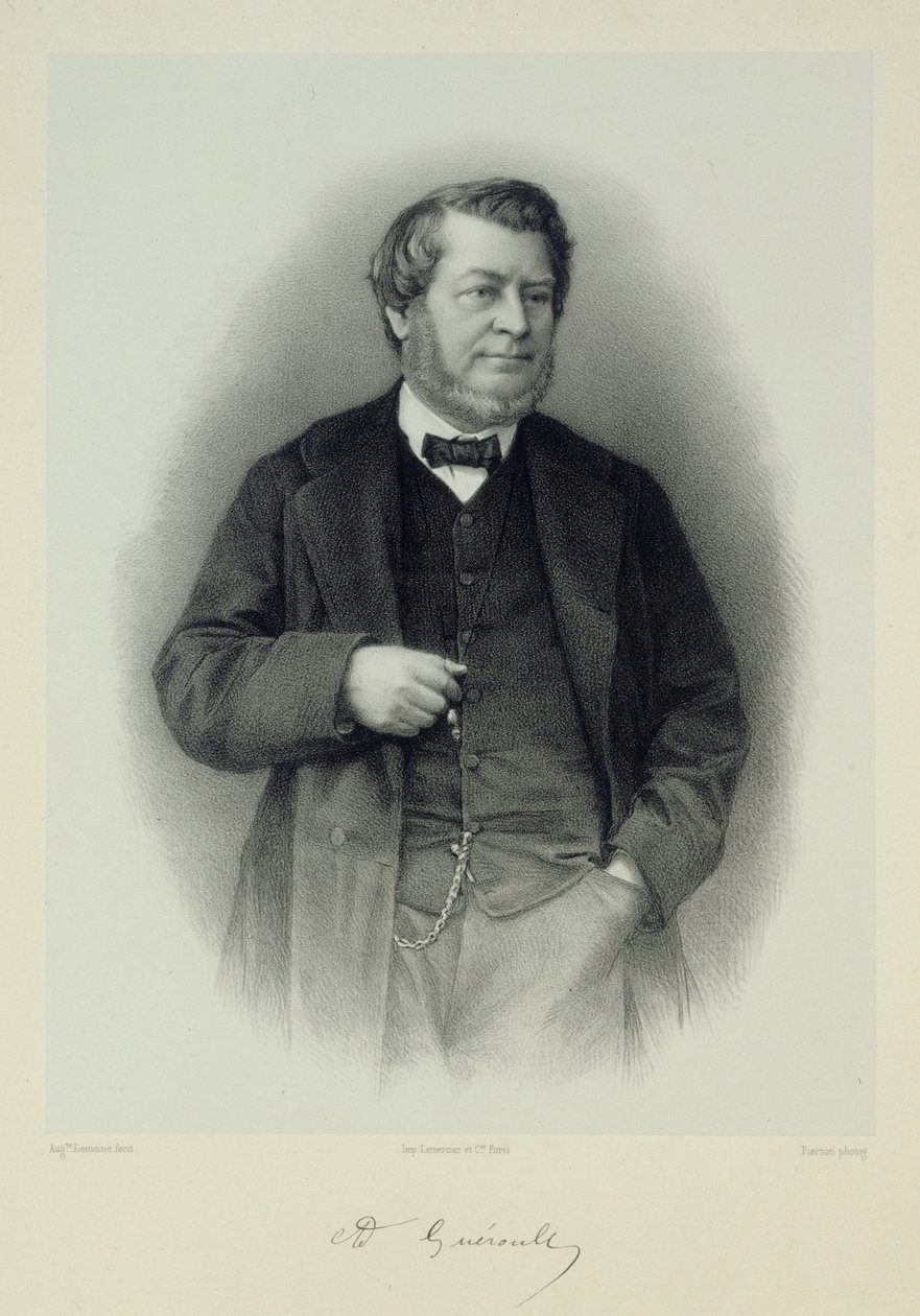 Retrato de Adolphe Guéroult 1810-1872. de Auguste Lemoine