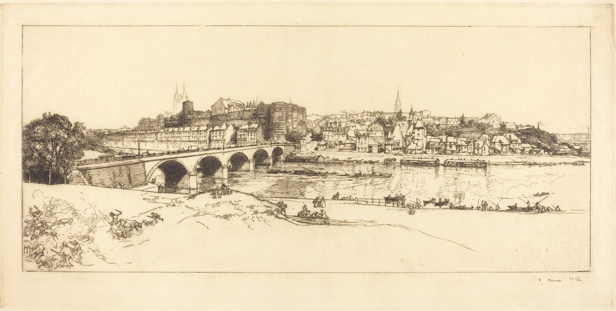 Angers - Vista Panorâmica de Auguste Lepere