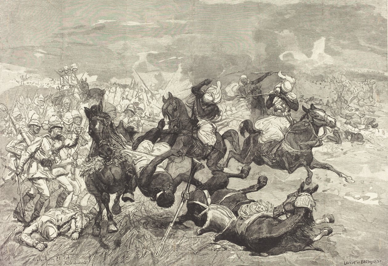No Sudão: Batalha de El-Teb, 18831890. de Auguste Lepere
