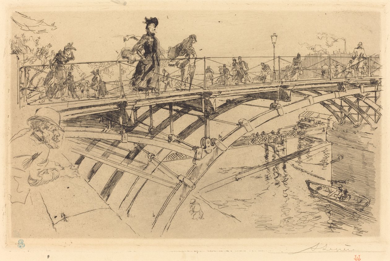 Ponte das Artes (Le pont des Arts) de Auguste Lepere