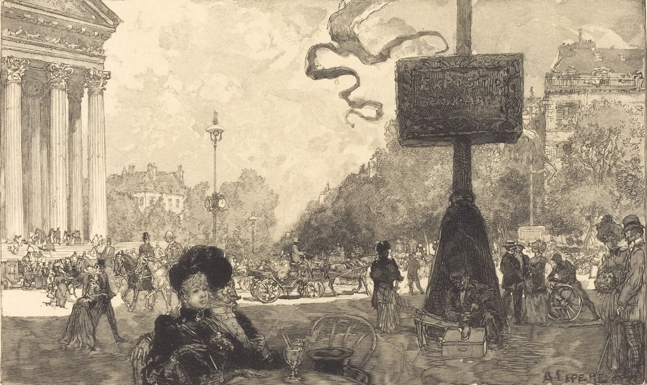 Esquina da Rue Royale Esquina da Rue Royale, 1890. de Auguste Lepere