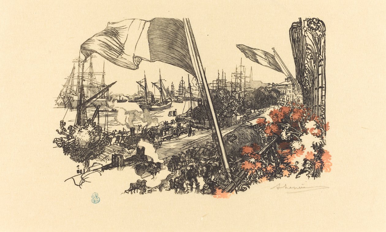 Página de dedicação de Auguste Lepere
