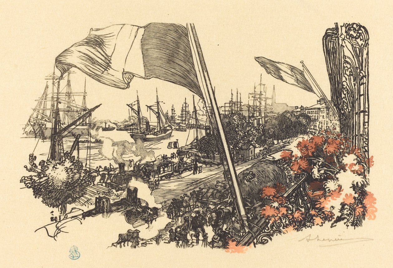 Página de dedicatória, publicada em 1900. de Auguste Lepere