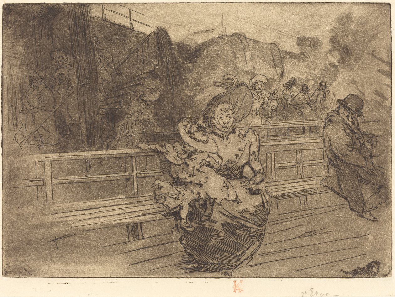 Partida para Greenwich (Depart pour Greenwich) de Auguste Lepere