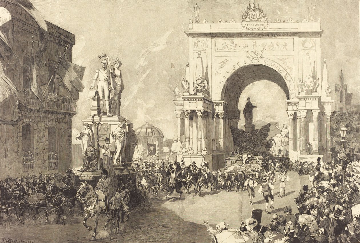 Celebrações do Jubileu de Bruxelas, 18831890. de Auguste Lepere