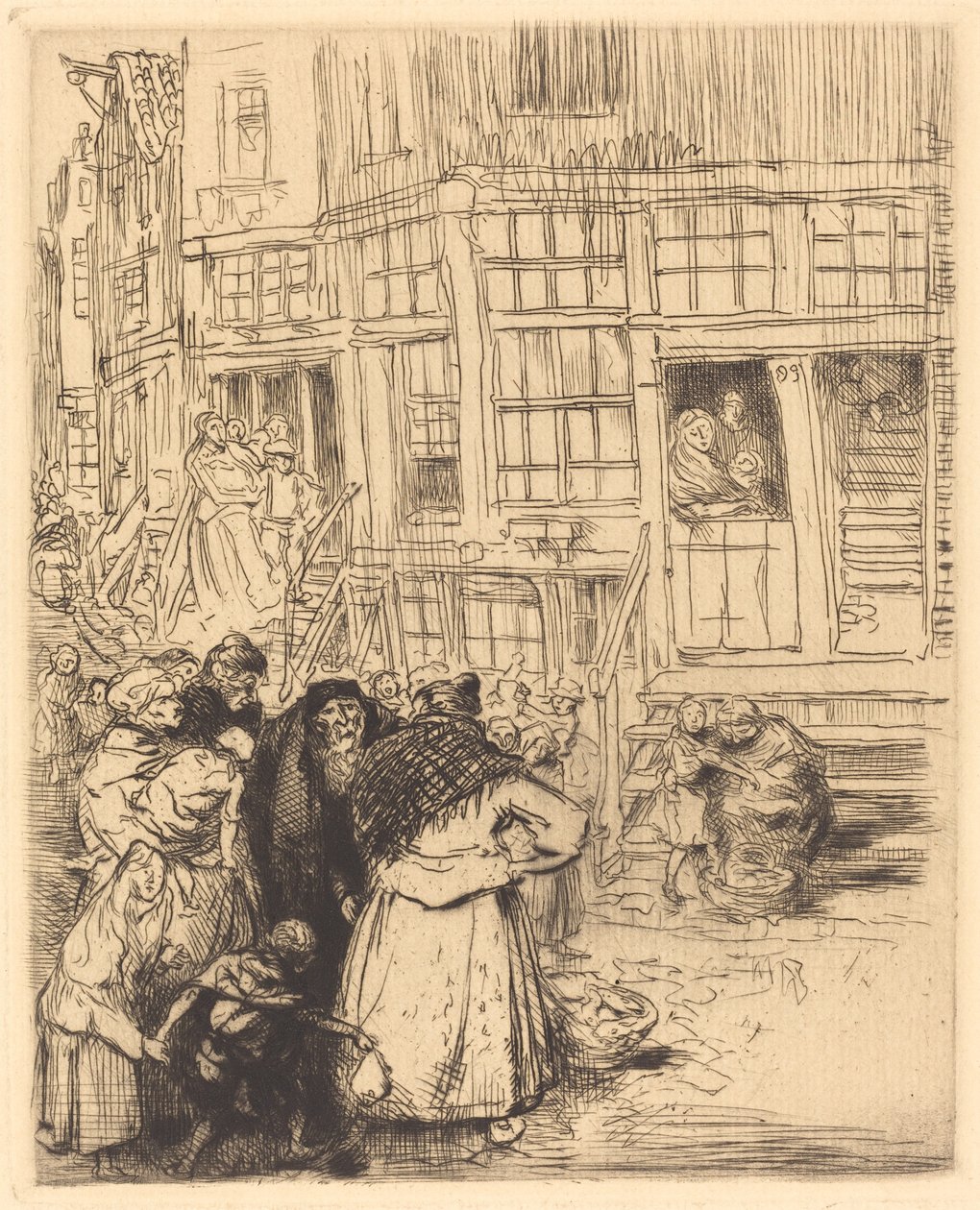 Bairros Judeus em Amsterdã. de Auguste Lepere