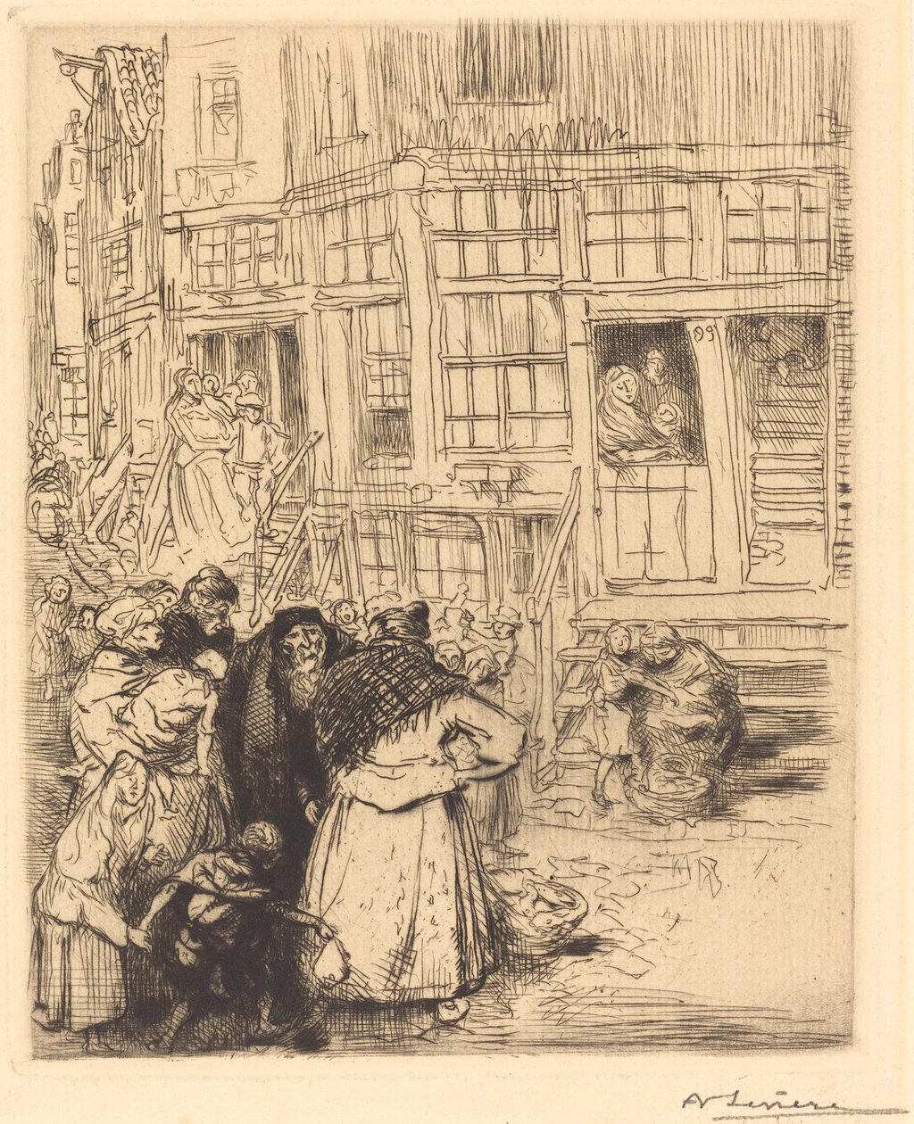 Bairros Judeus em Amsterdã de Auguste Lepere
