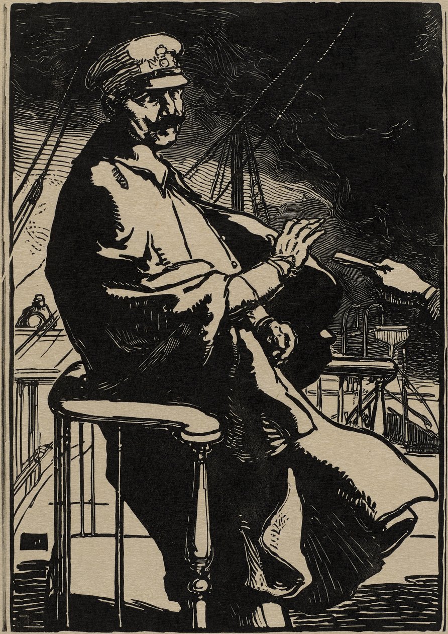 Imperador William em seu iate de Auguste Lepere