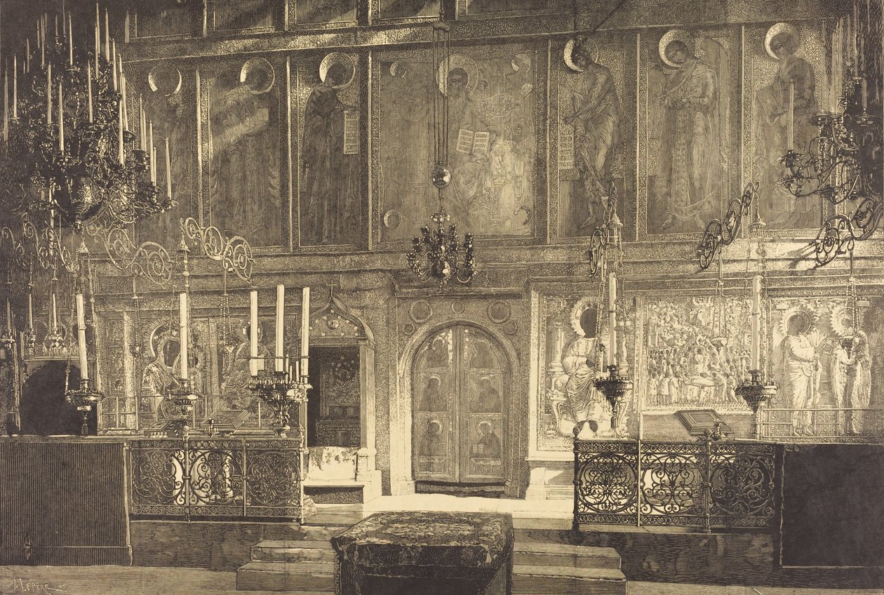 A Incestase da Catedral da Assunção, 1883. de Auguste Lepere