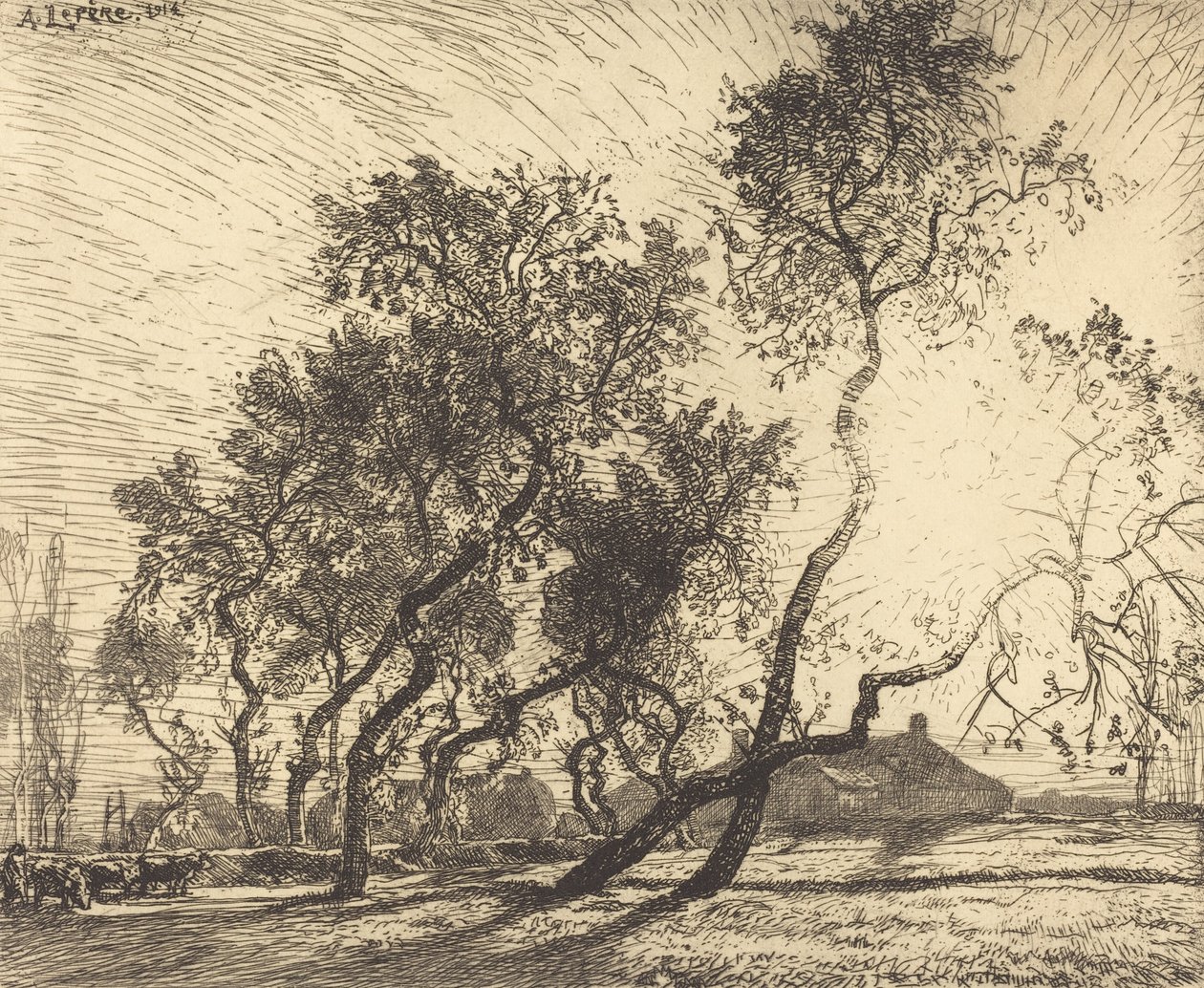 A fazenda de álamo holandesa, 1914. de Auguste Lepere