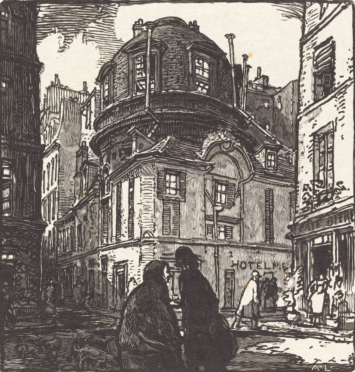 A antiga academia médica, publicada em 1901. de Auguste Lepere