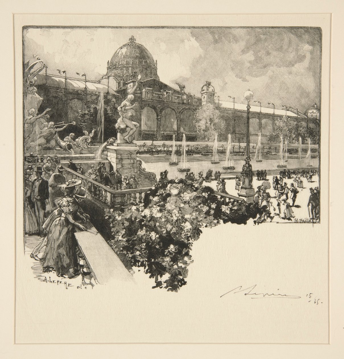 O Palácio das Artes Liberais, Exterior de Auguste Lepere