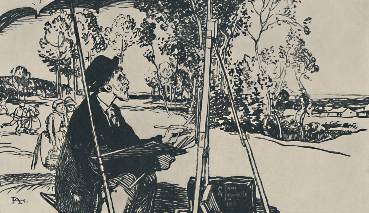 O paisagista, 1919 de Auguste Louis Lepère