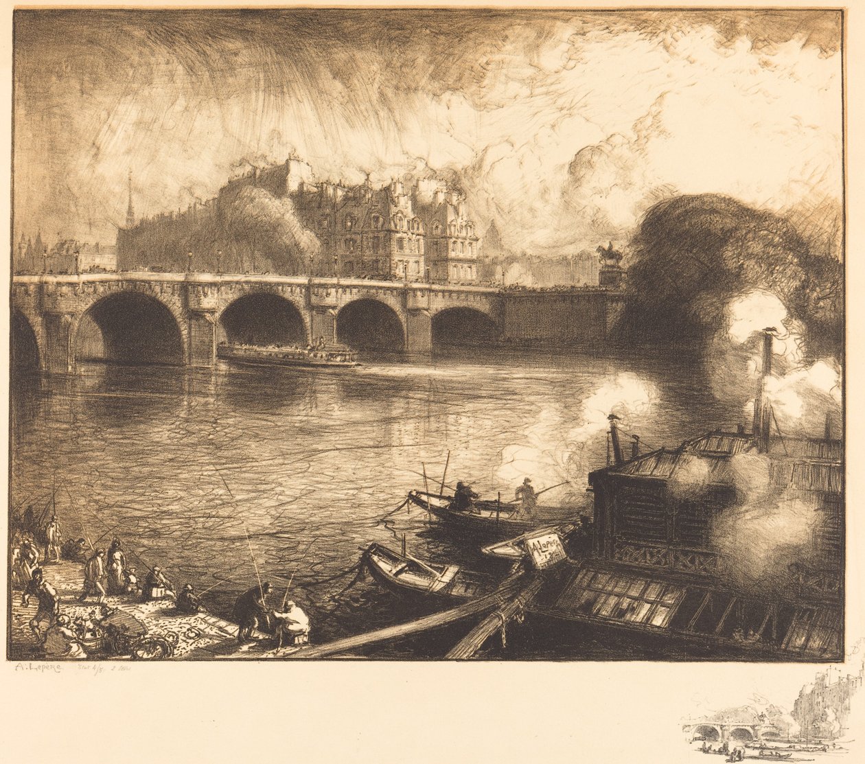 A nova ponte de Auguste Lepere