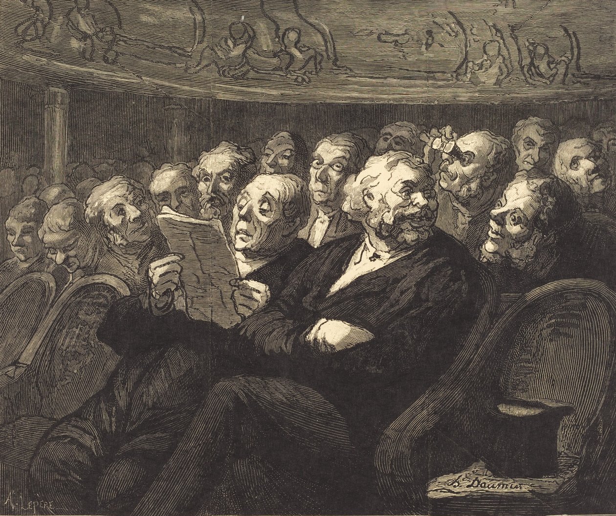 Os assentos da orquestra, 1878. de Auguste Lepere