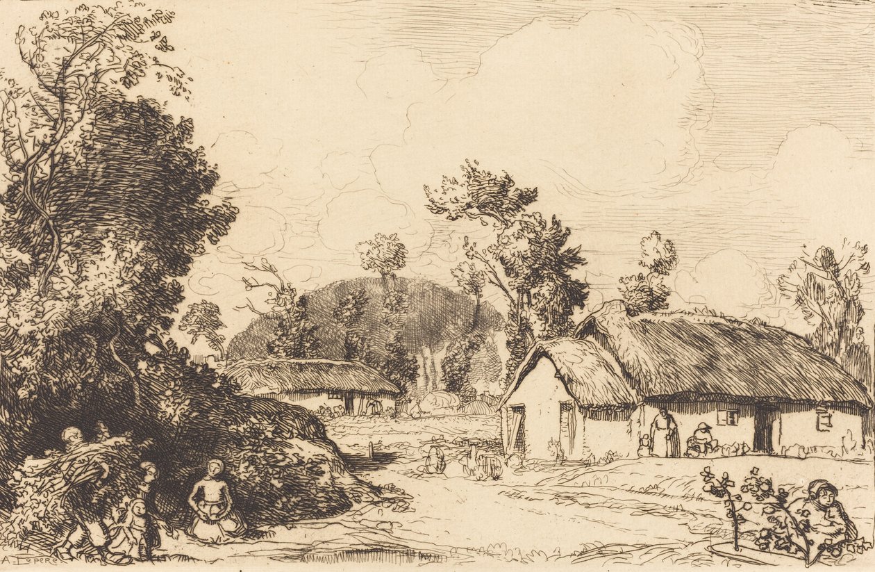 Passatempo de Descanso, Vendéia O jogo de descanso, Vendéia. de Auguste Lepere