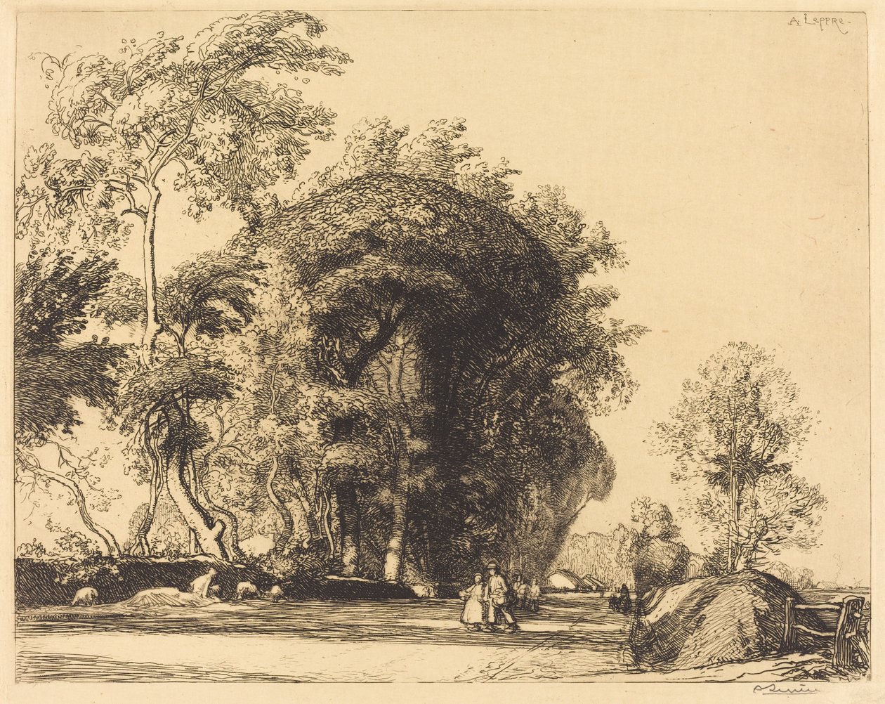 Caminho de St.-Gilles, St.-Jean-de-Monts de Auguste Lepere