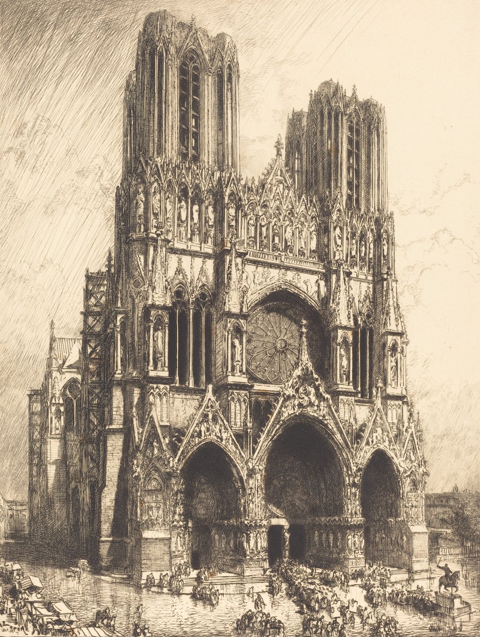 Catedral de Reims Cathedrale de Reims, 1911. de Auguste Lepere