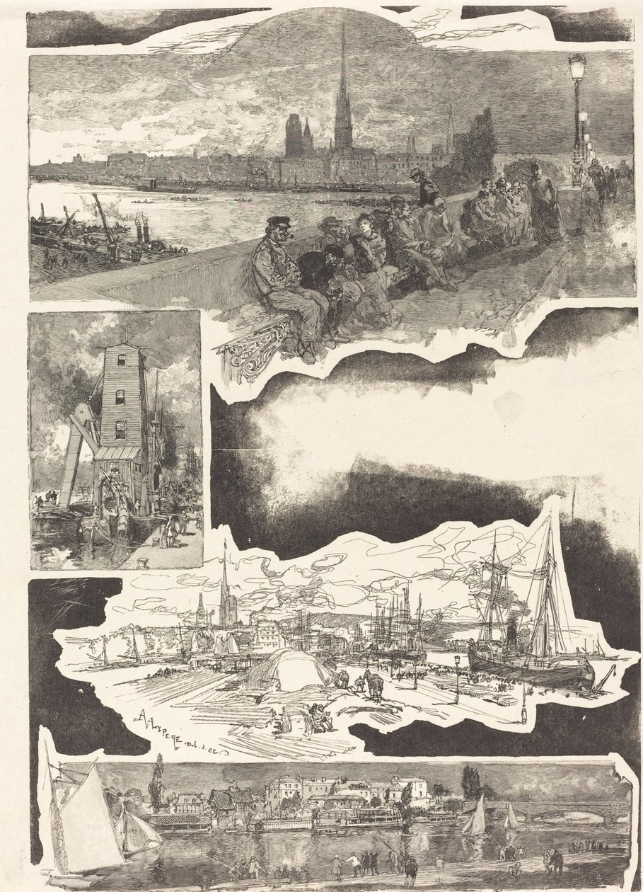 Rouen de Auguste Lepere