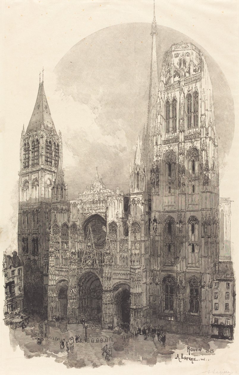 Catedral de Rouen (La Cathedral de Rouen) de Auguste Lepere