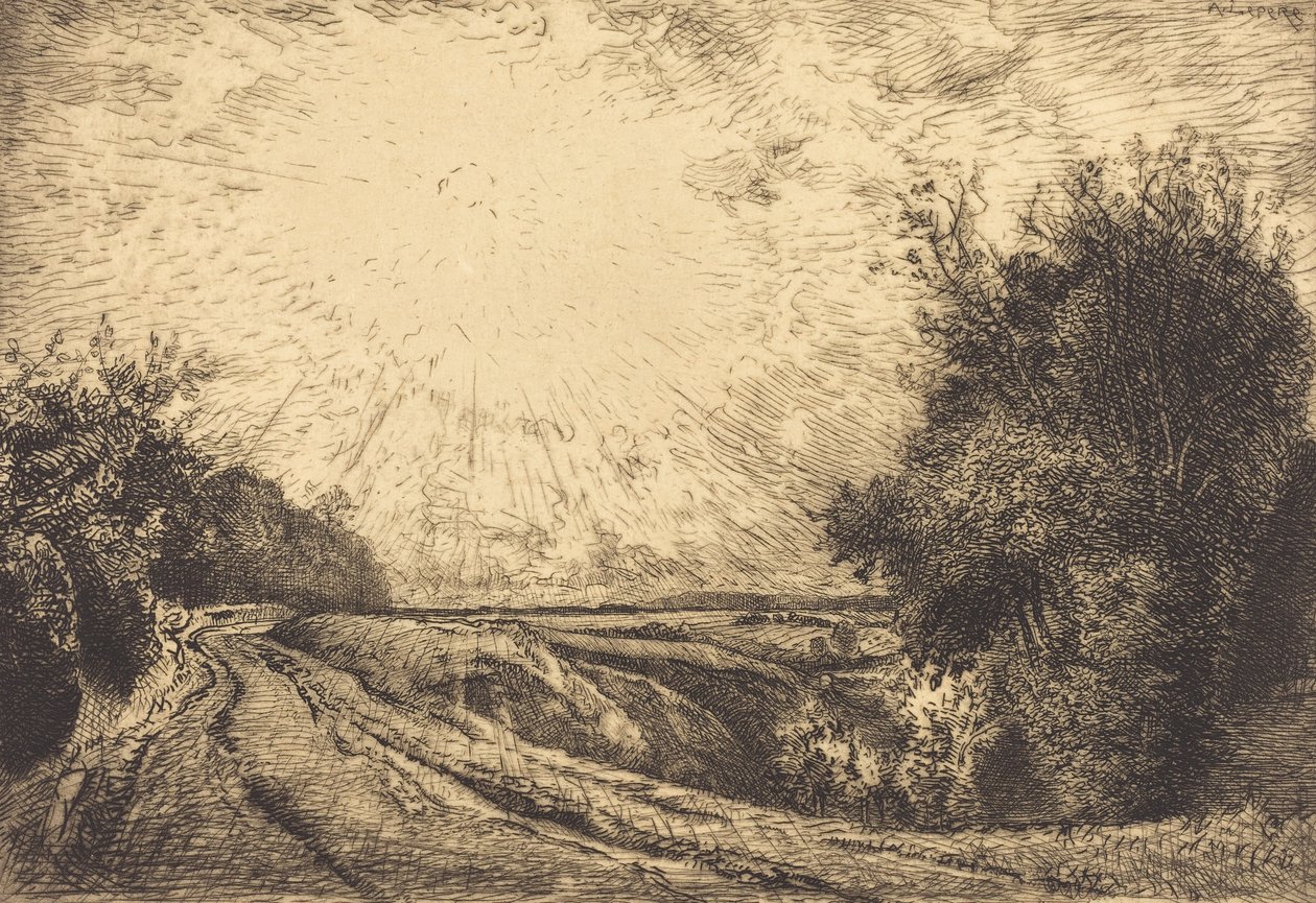 Rota de La Houssoye, Crevecoeur-le-Grand Rota de La Houssoye, Crevecoeur, 1913. de Auguste Lepere