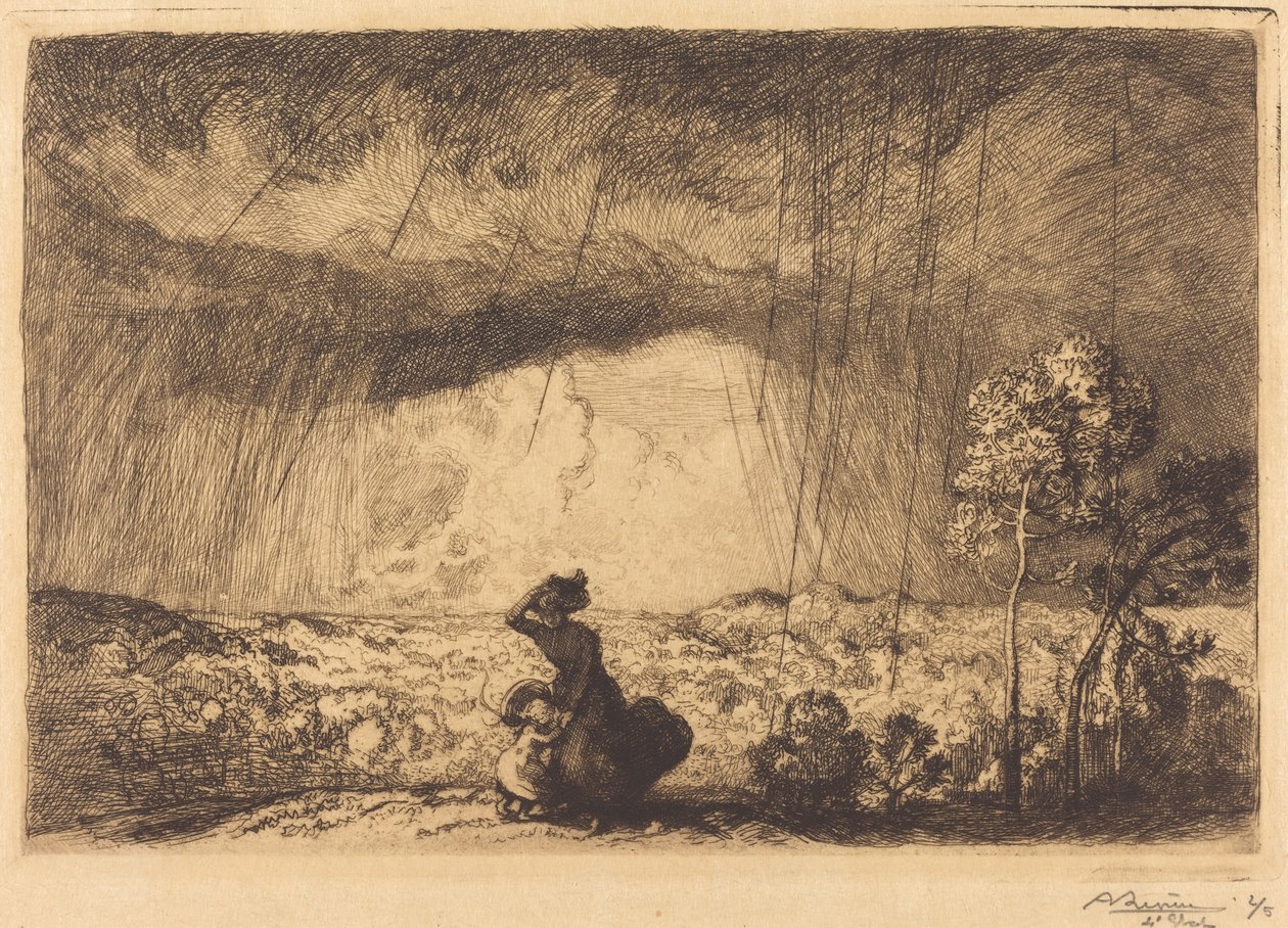 Tempestade na Duna, Vendéia de Auguste Lepere