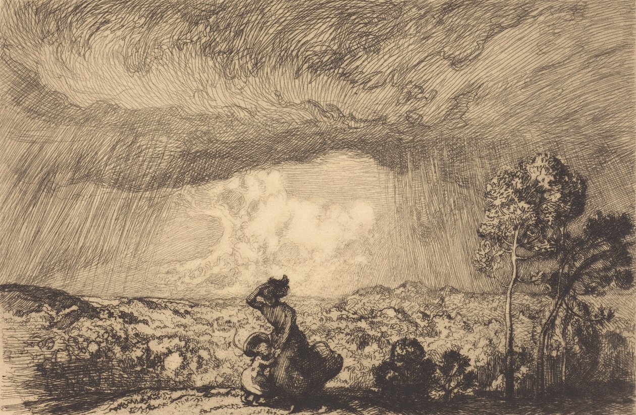 Tempestade na Duna, Vendéia Tempestade na Duna, Vendéia. de Auguste Lepere