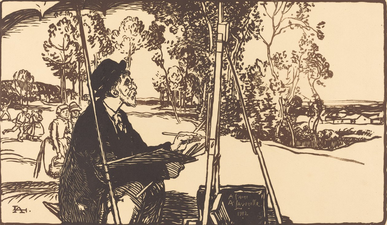 O paisagista O paisagista, 1912. de Auguste Lepere