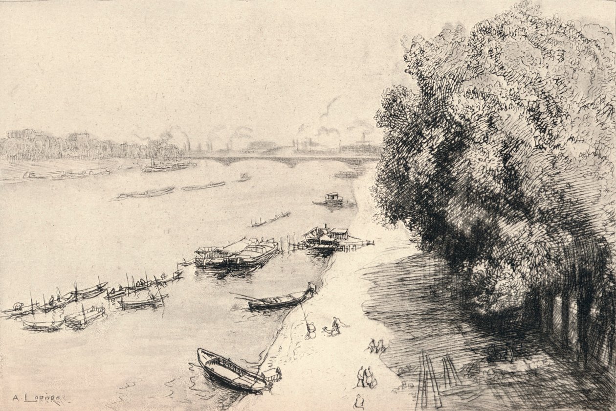 O Sena no Pont Nacional, 1915 de Auguste Louis Lepère
