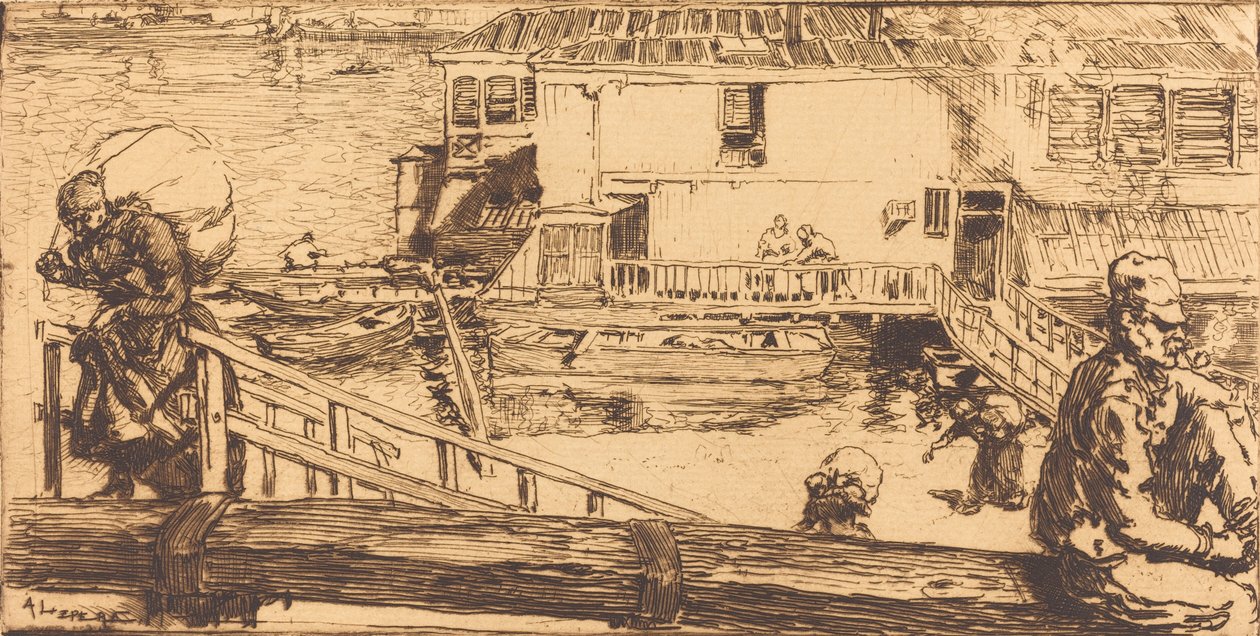 A Lavanderia A Lavanderia, 1891. de Auguste Lepere