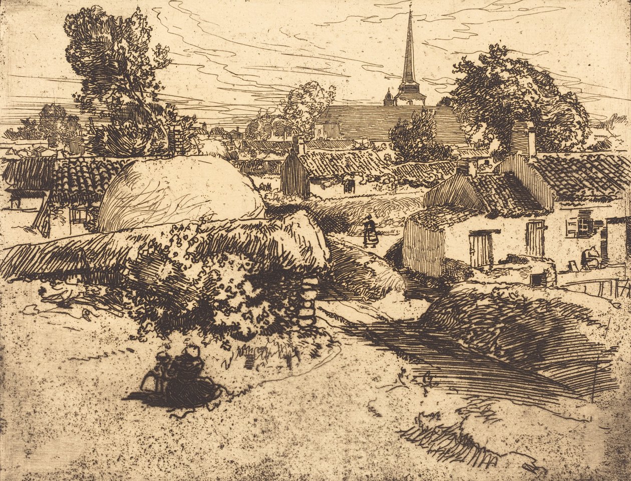 Vista de St.-Jean-de-Mont, Vendéia Vista de St.-Jean-de-Mont, Vendéia, 1892. de Auguste Lepere