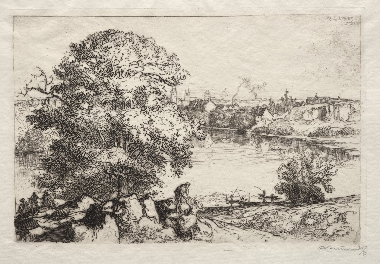 Angers: Lagoa de São Nicolau de Auguste Louis Lepère
