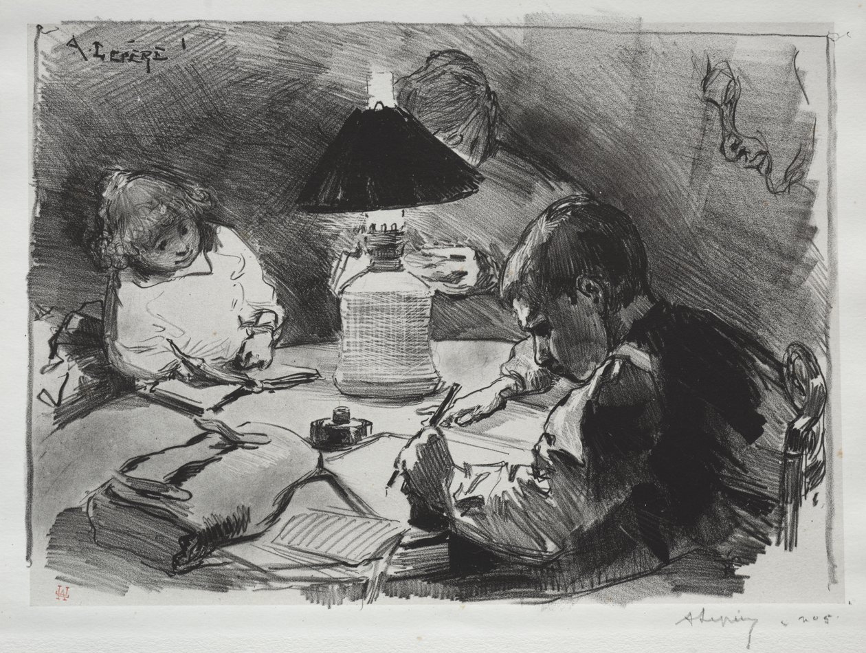 Ao redor da lâmpada de Auguste Louis Lepère