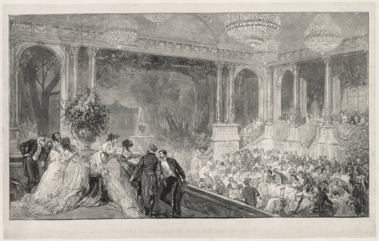 Festival nas Tulherias de Auguste Louis Lepère