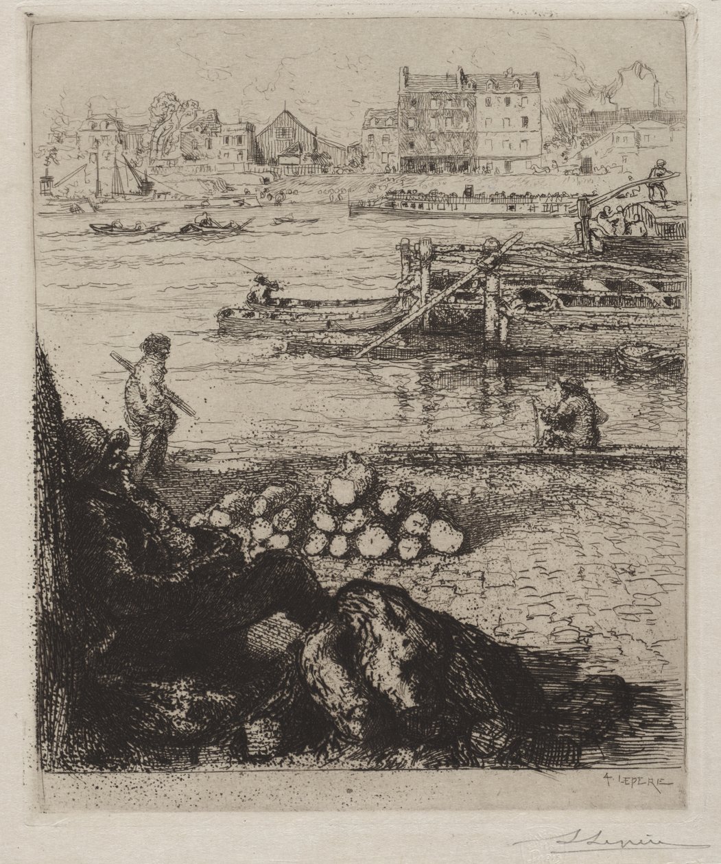 O estivador: Quai de la Gare de Auguste Louis Lepère