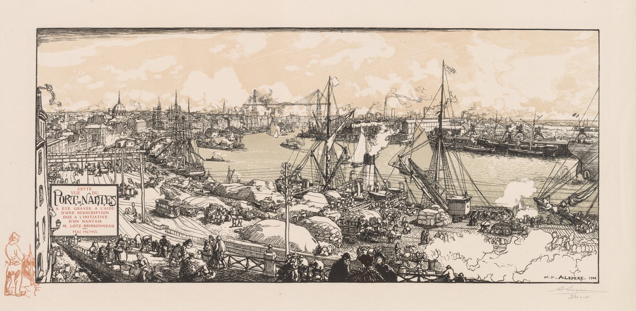 O porto de Nantes de Auguste Louis Lepère