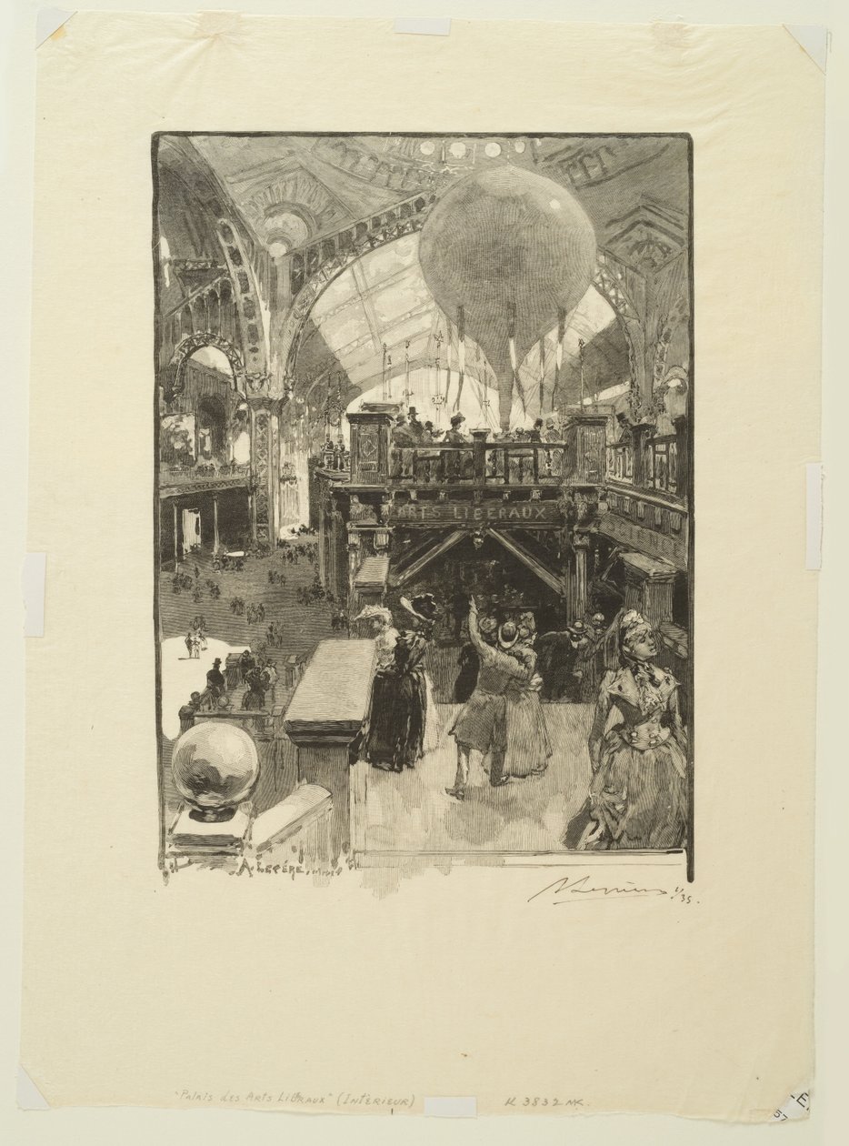 Palácio das artes liberais: interior de Auguste Louis Lepère