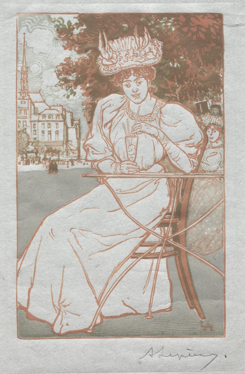 Almanaque de Paris, 1897: Verão de Auguste Louis Lepère