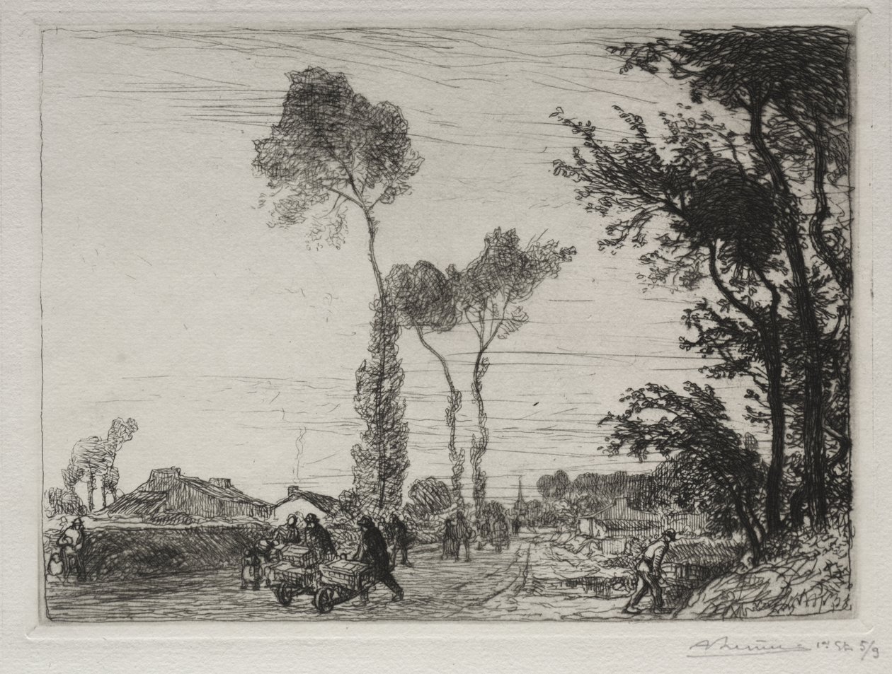 Retorno do mercado de St. Jean-de-Mont de Auguste Louis Lepère