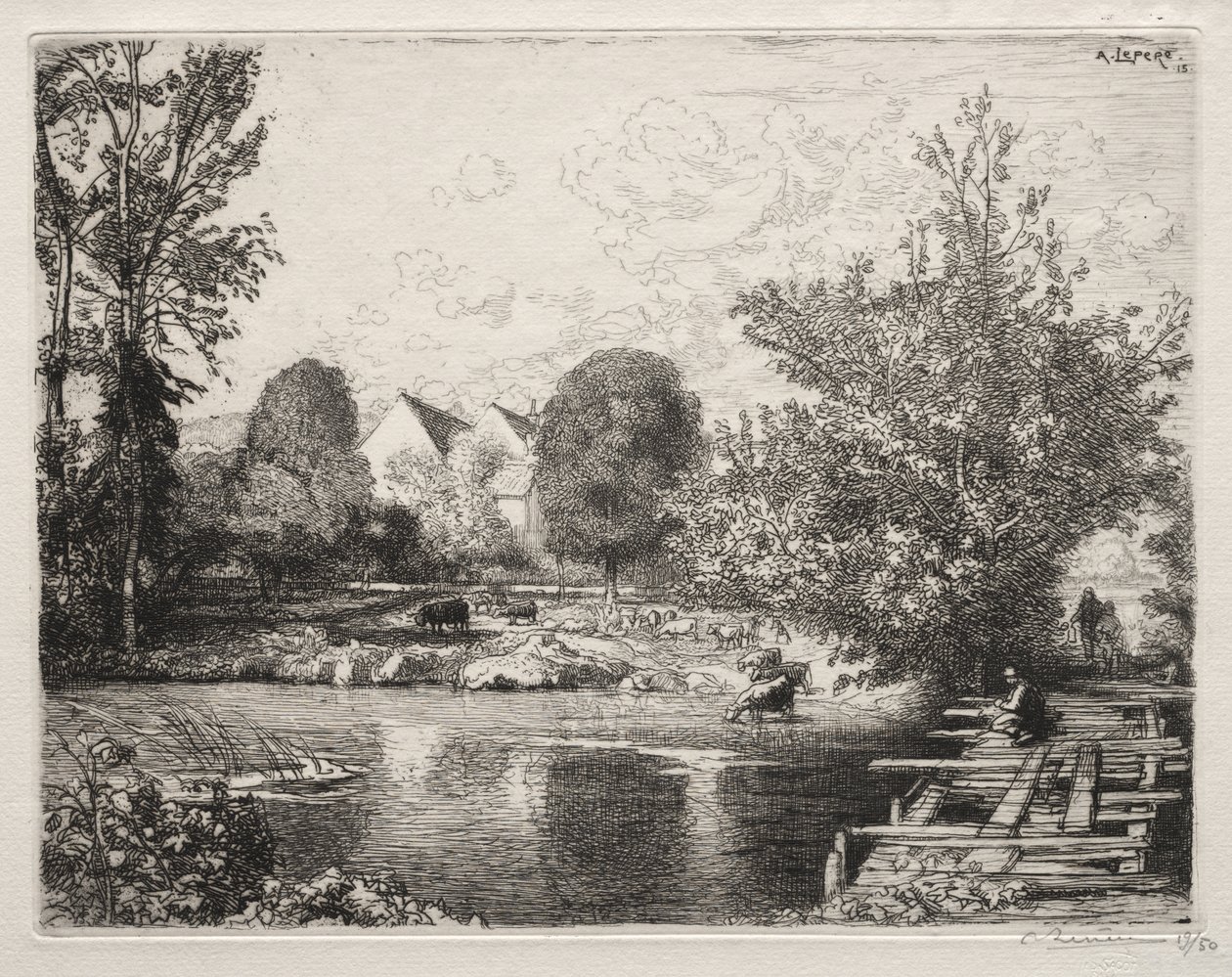 A velha passarela de Auguste Louis Lepère