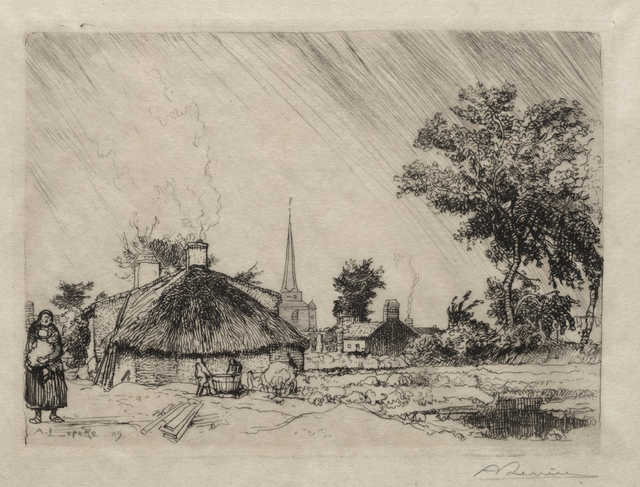 O Chuveiro: St. Jean-de-Monte de Auguste Louis Lepère