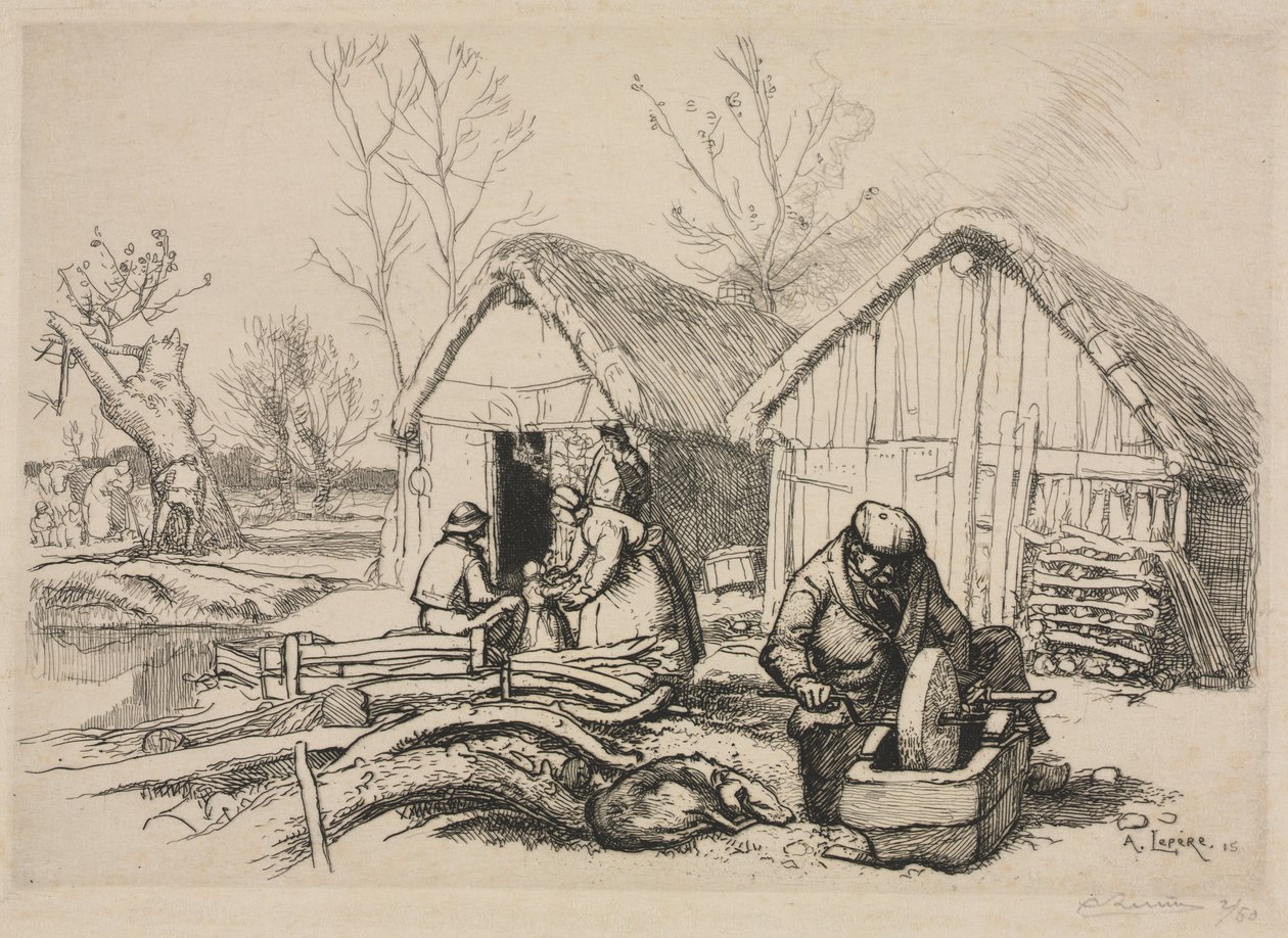 A Casa do Lenhador (Vendée) de Auguste Louis Lepère