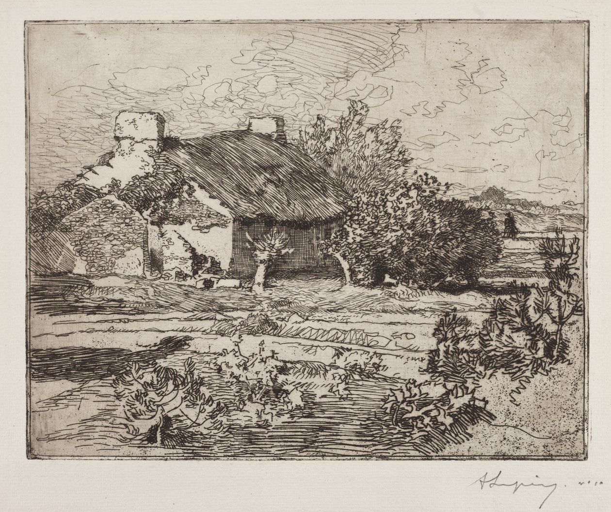 Old Bourrine, Casa do Marais, Vendée de Auguste Louis Lepère